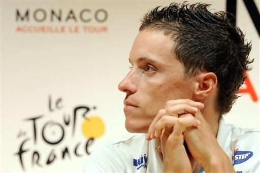 Sylvain Chavanel (Quick Step) at a pre-Tour press conference in Monaco.