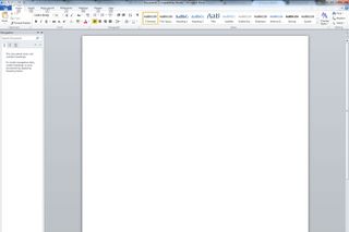 The Ribbon interface in Microsoft Word 2010