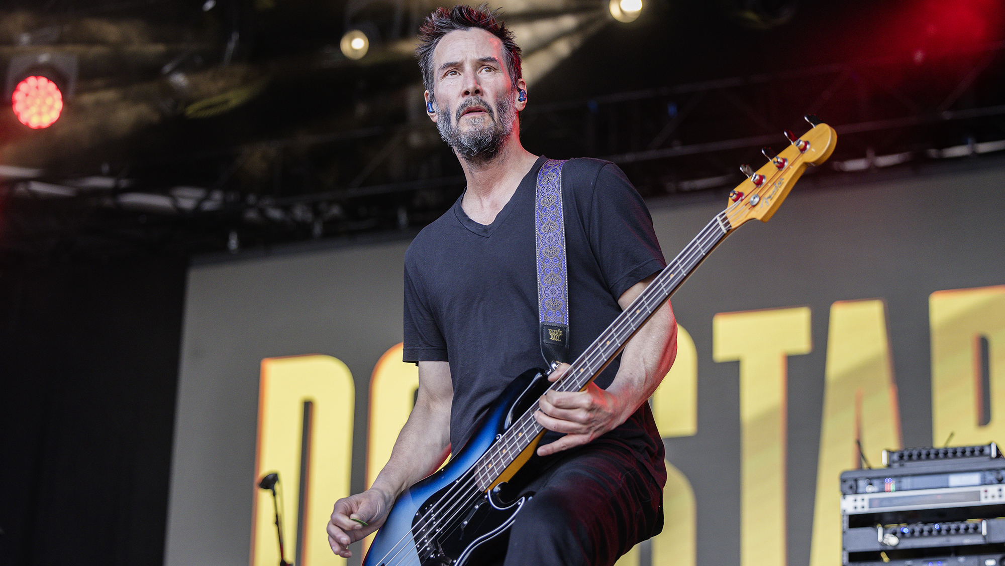 Keanu Reeves of Dogstar performs in concert during Primavera Sound Festival on May 31, 2024 in Barcelona, Spain. 