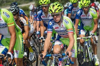 Timmy Duggan (Liquigas) shows off his national champion's kit for the first time in the US.