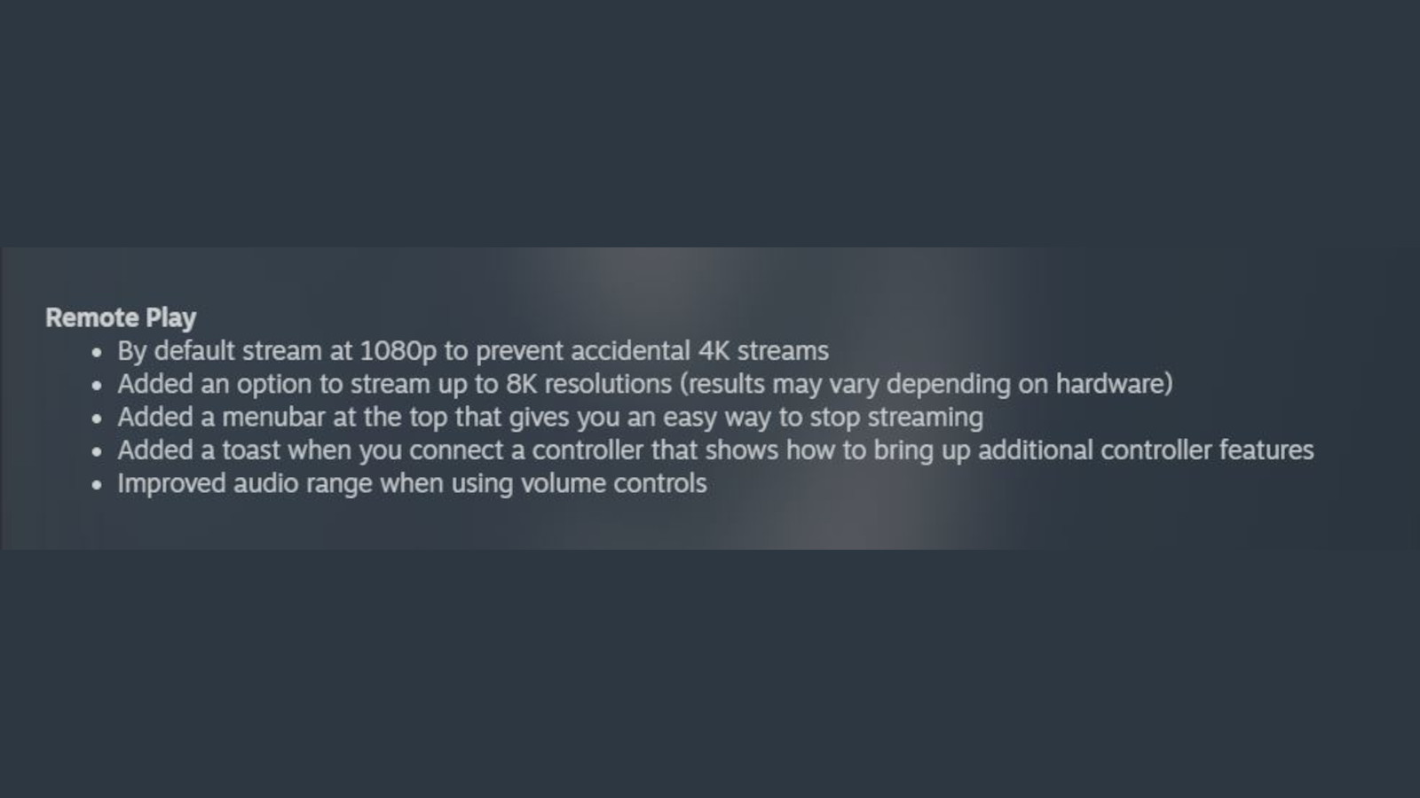 Steam update 8K gaming