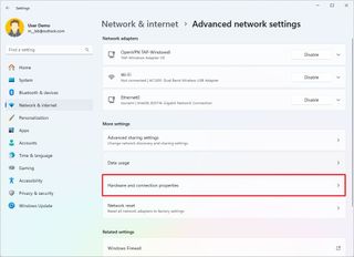 Open Hardware Connection Properties