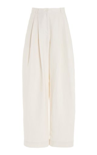 Piper Pleated Wide-Leg Trousers