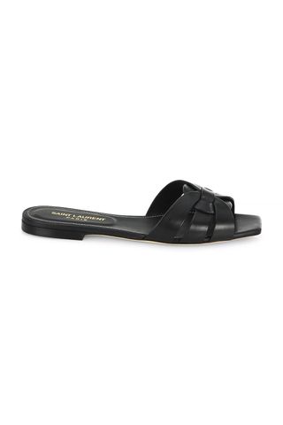 Saint Laurent Tribute Leather Slides