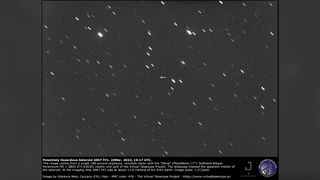 The Virtual Telescope captured this image of the potentially hazardous asteroid 2007 FF1 on March 24, 2022.