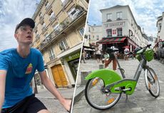 Tom Davidson riding in Paris