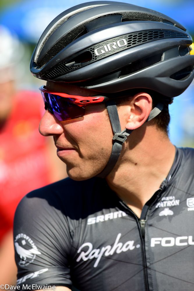 Jeremy Powers (Rapha Focus) at the start