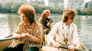 Cream in Central Park, rowing a boat