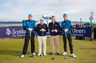 Playing in the AAM Scottish Open pro-am with Paul McGinley and the Me & My Golf boys