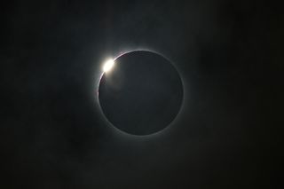 Total solar eclipse's second diamond ring effect of July 11, 2010.