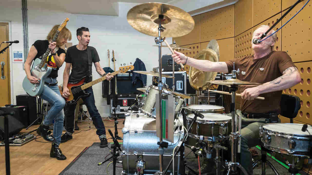 The Pretenders playing live in their studio in 2016