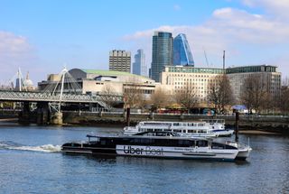 The Uber Boat on the Thames
