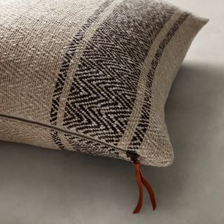 Rustic Linen Stripe Pillow Cover