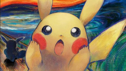 the scream pikachu plush