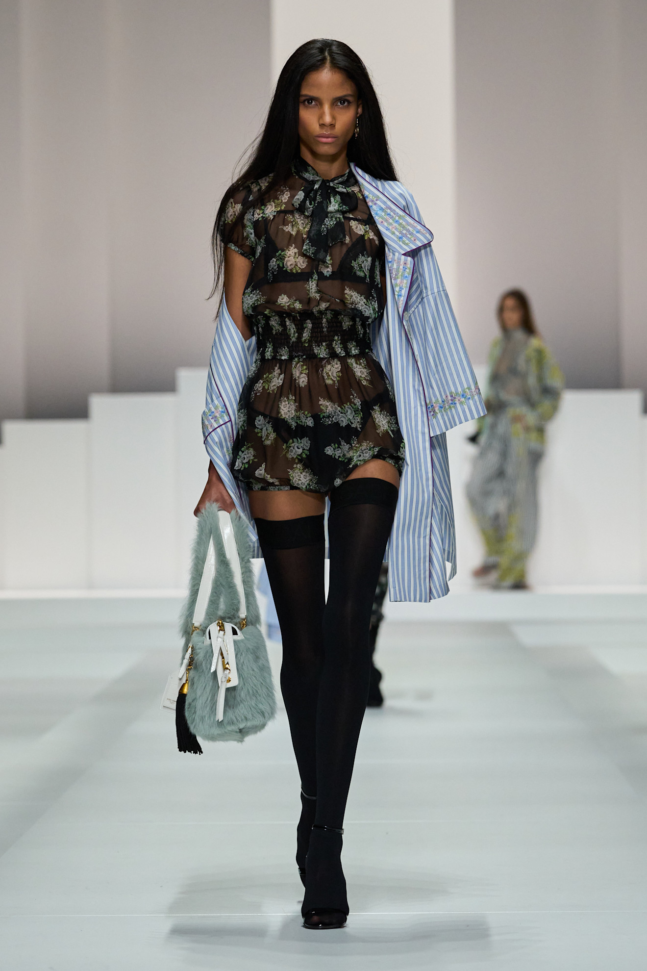 Models walk the dolce &amp;amp; gabbana spring/summer 2026 runway show.