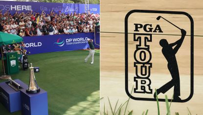 Images from the DP World Tour and PGA Tour 