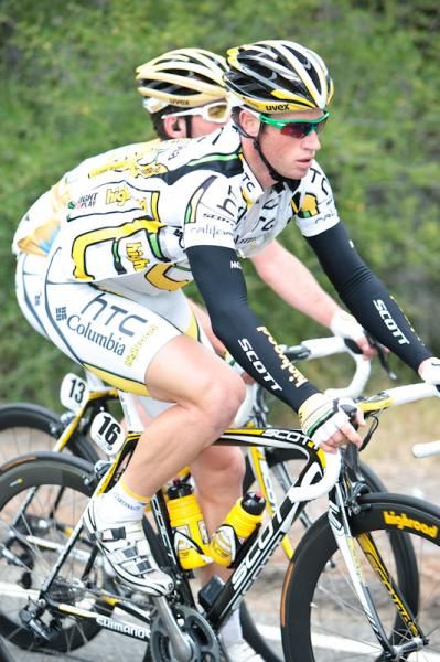 What every sprint team wishes they had: Mark Renshaw. The HTC-Columbia leadout man showed his craft yesterday, bringing Mark Cavendish to the line for the win. Today, he stayed by the yellow jersey wearer's side.