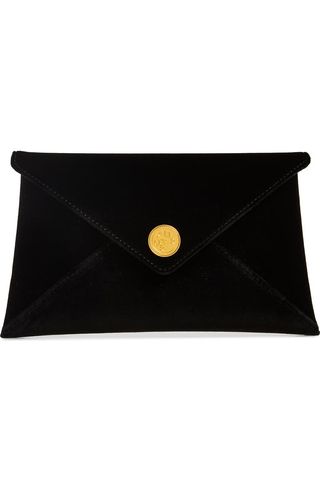 Medallion Velveteen Envelope Clutch