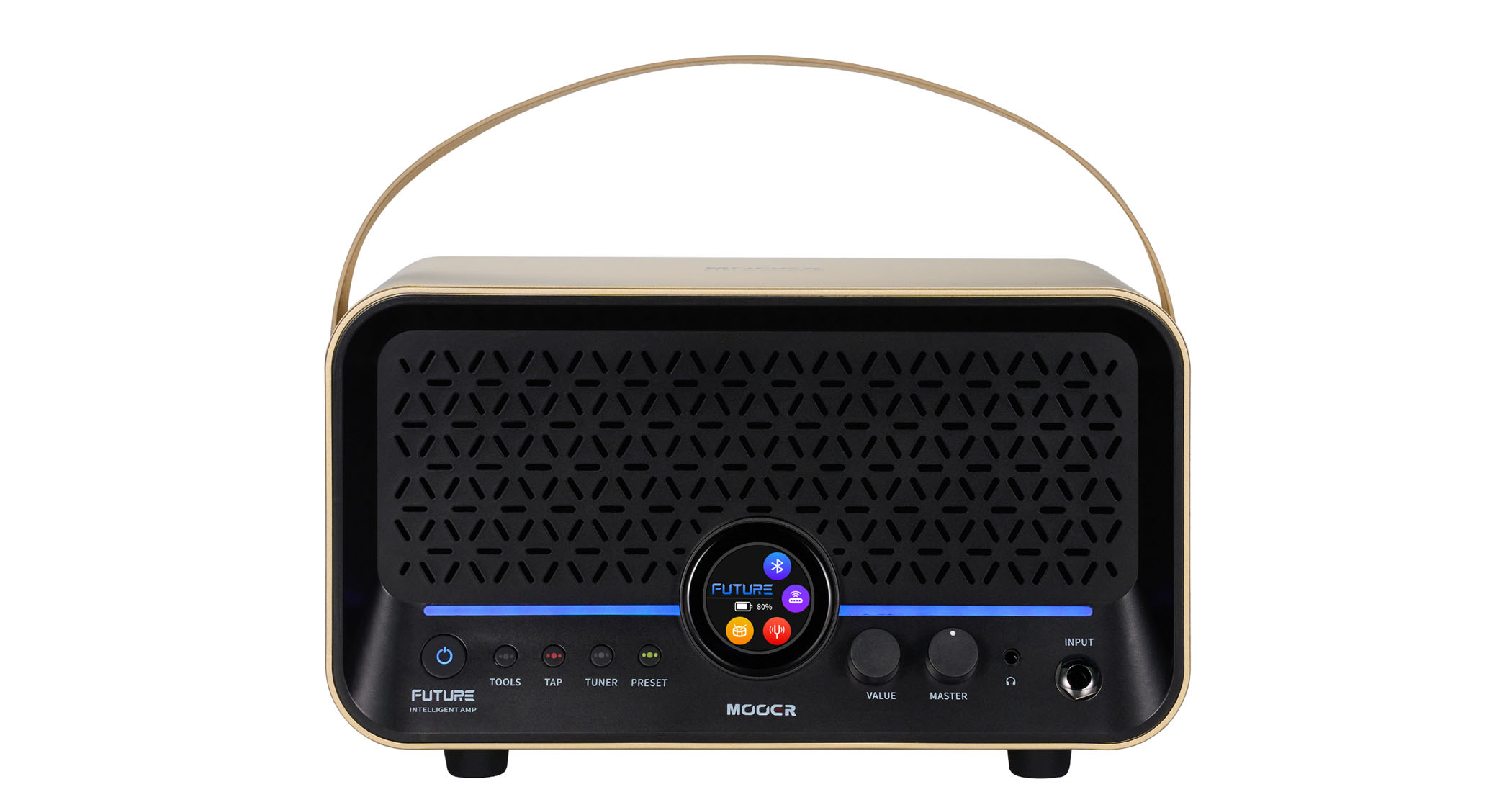 Mooer Audio F15i Li Intelligent Amp: this battery-powered take-anywhere guitar amp is packed with amp and effects models, and is an all-in-one practice solution.