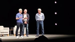 Tim Coo, John Giannandrea, and Craig Federighi 