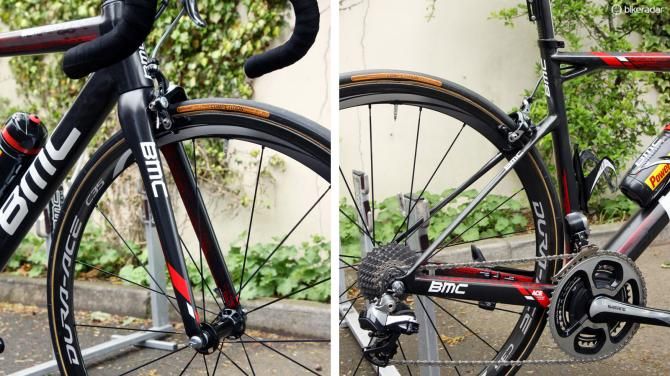 The BMC TeamMachine SLR01's unique shaping yields an impressively comfortable ride