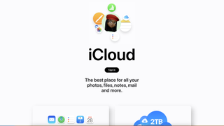 iCloud website screenshot June 2023