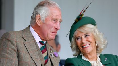 Why the Royal Family's summer break could be "more relaxed" this year. Seen here King Charles and Queen Camilla attend the Braemar Highland Gathering 