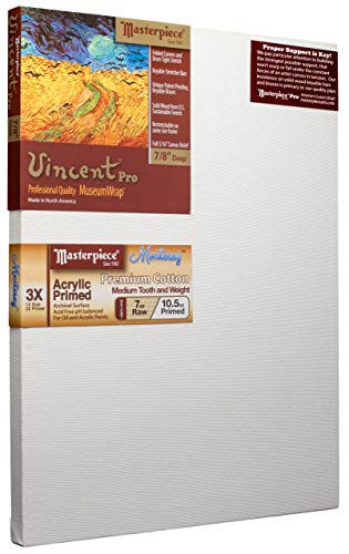 Masterpiece Artist Canvas 41018 Vincent Pro 7/8" Deep, 8" X 10", Cotton 10.5oz - 3x - Monterey Most Popular