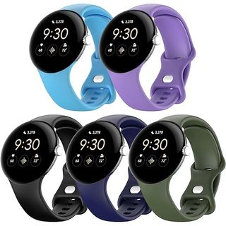 Farluya 5 Pack Soft Silicone Wristband for Google Pixel Watch 2