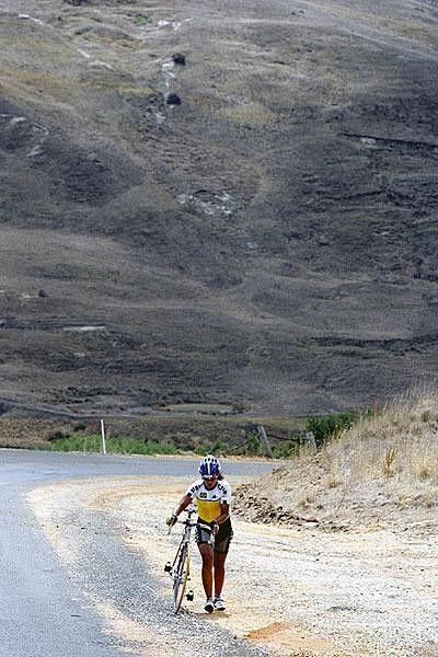 A Brazilian rider walked