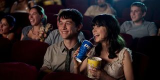 A couple enjoying the movies in 500 Days of Summer