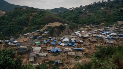 A general view of the Kamituga artisanal gold mine, in the South Kivu province in the east of the Democratic Republic of Congo