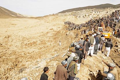 Villagers mourn, search for survivors in wake of Afghan landslide