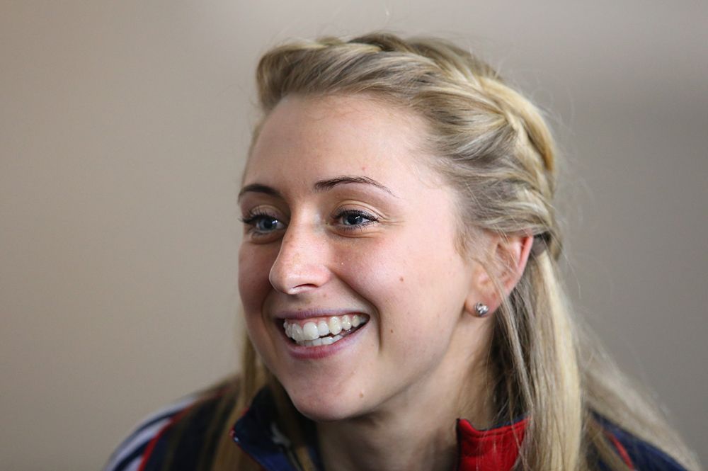 Laura Trott at the Team GB media event