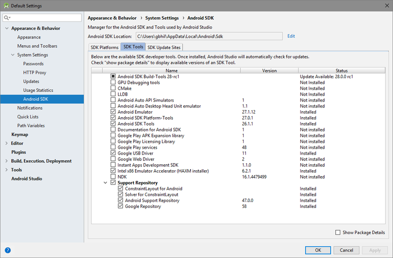 SDK Manager