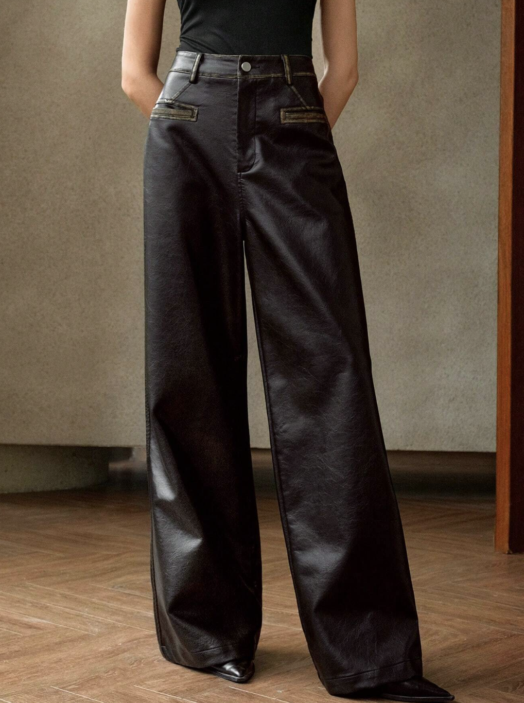 Anewsta, Maillard Vintage Washed-Out Long Pants