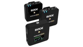 A pair of Rode Wireless GO II microphones