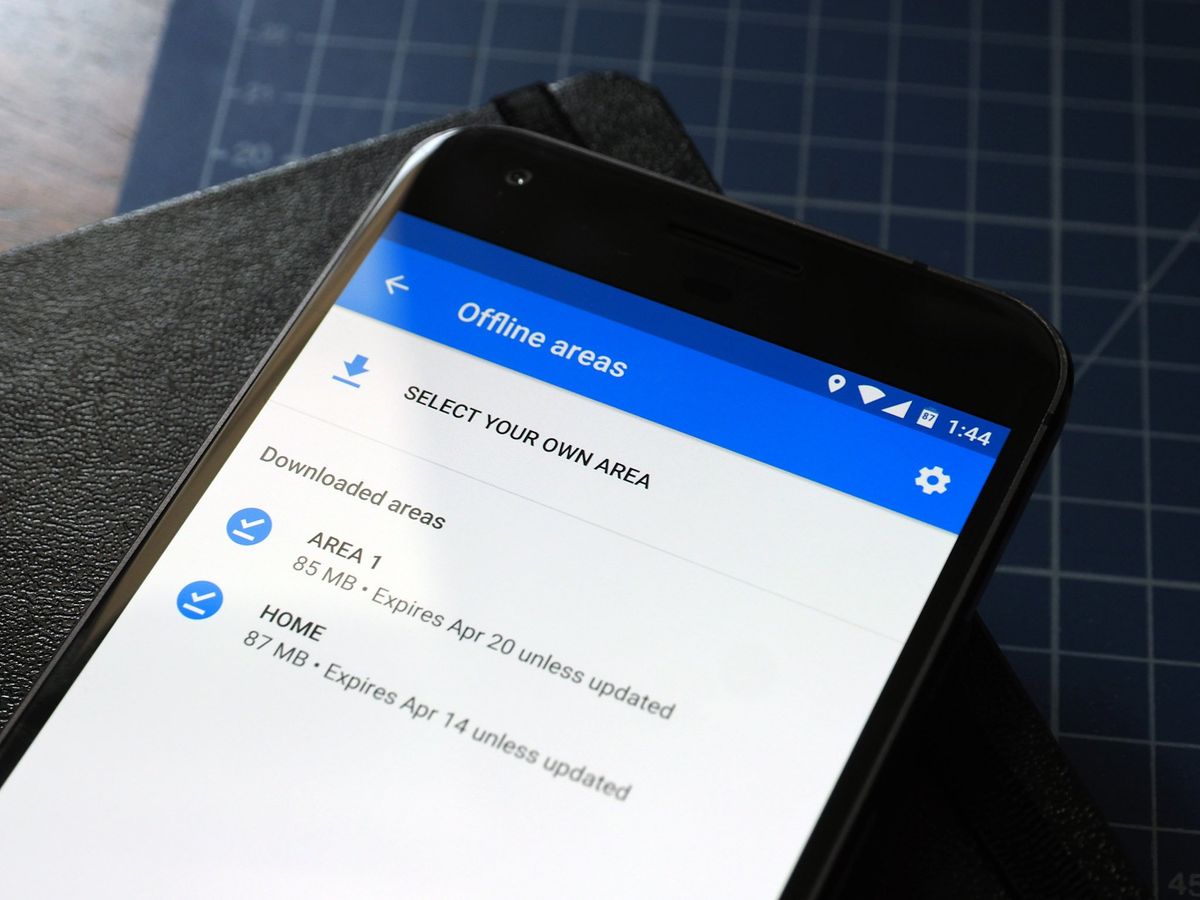 Google Maps offline downloads