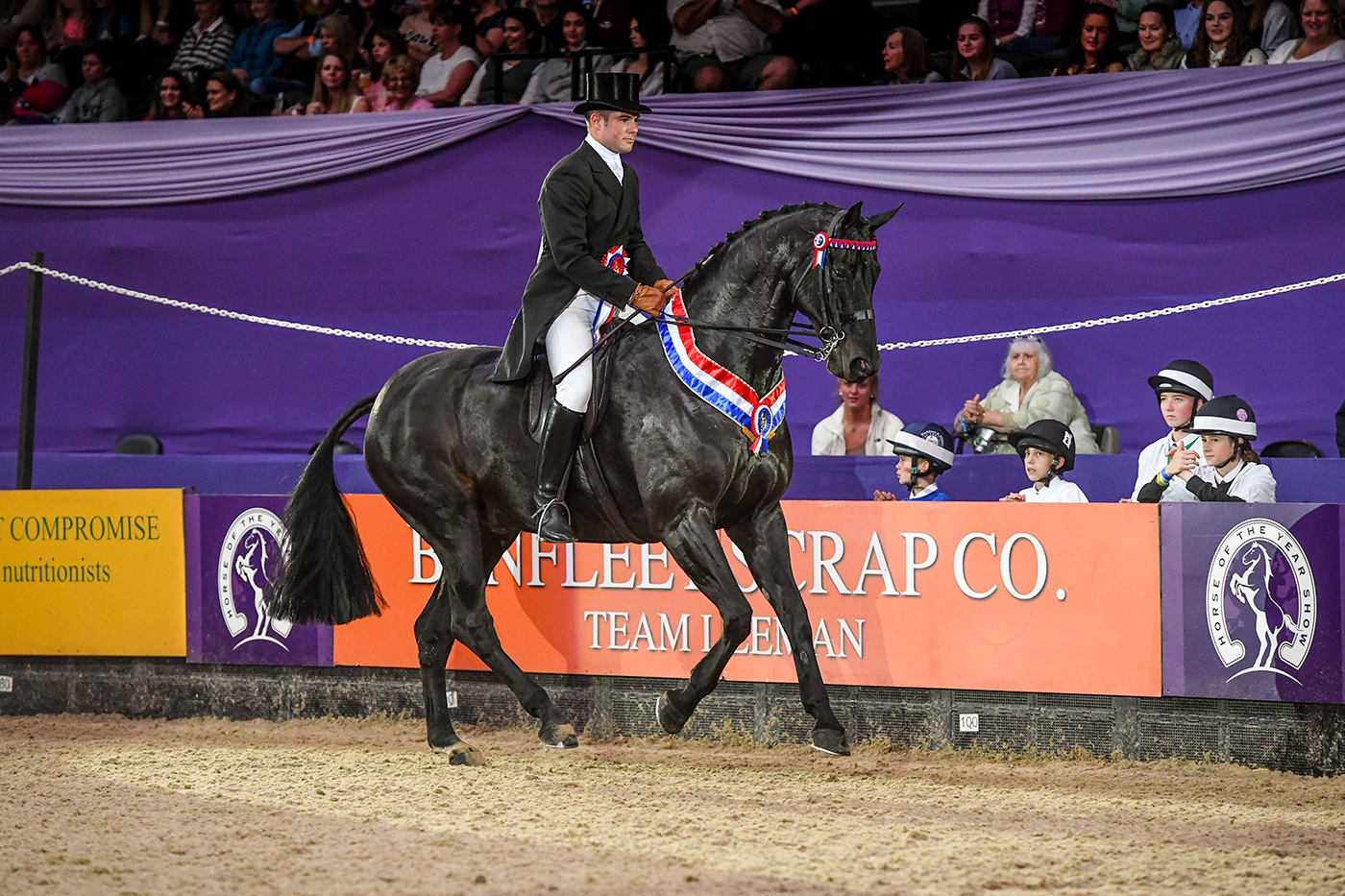 KELLYTHORPES OBSESSION owned by Lisha Leeman is riding horse of the year at HOYS 2021