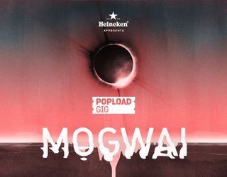 Mogwai poster with distorted typography