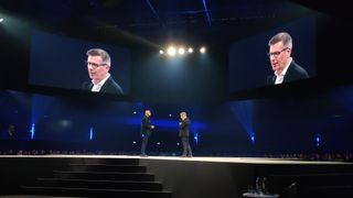 BT on stage at cisco live