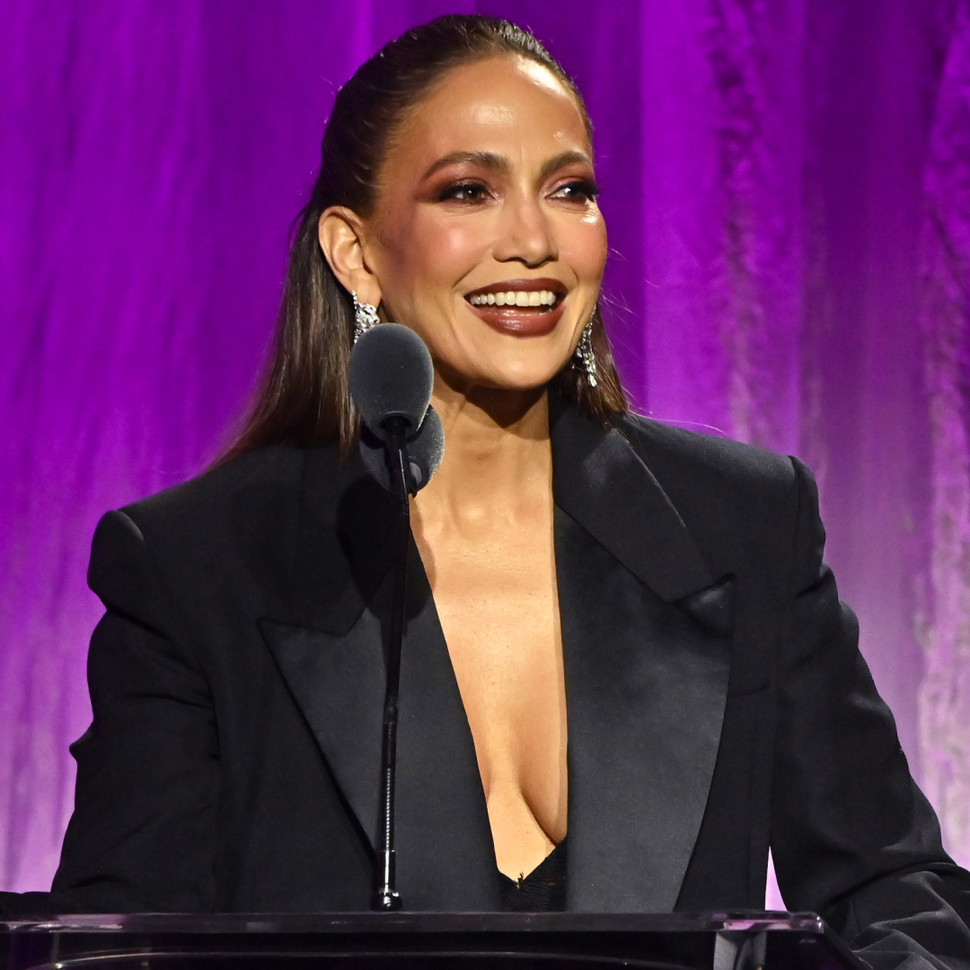 Jennifer Lopez attended a Cancer Research Fund event in the opposite of a black naked dress