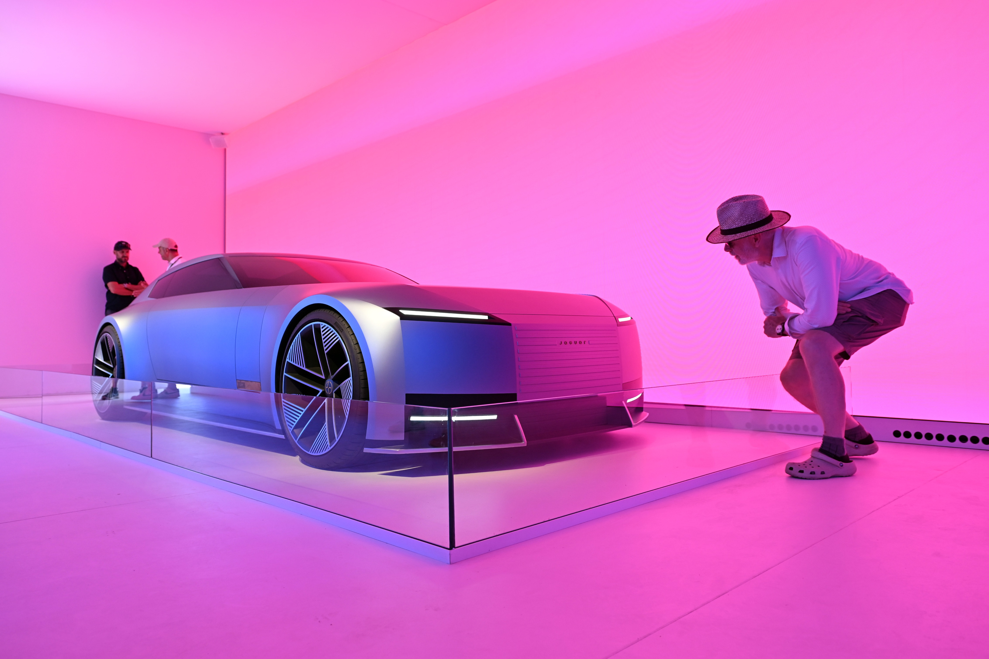 Unveiling of the Jaguar Type 00 concept at the 2025 Festival of Speed