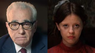 Martin Scorsese and Mia Goth