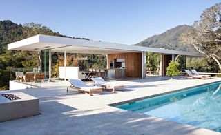 a design that is partially buried in the hills of Marin County