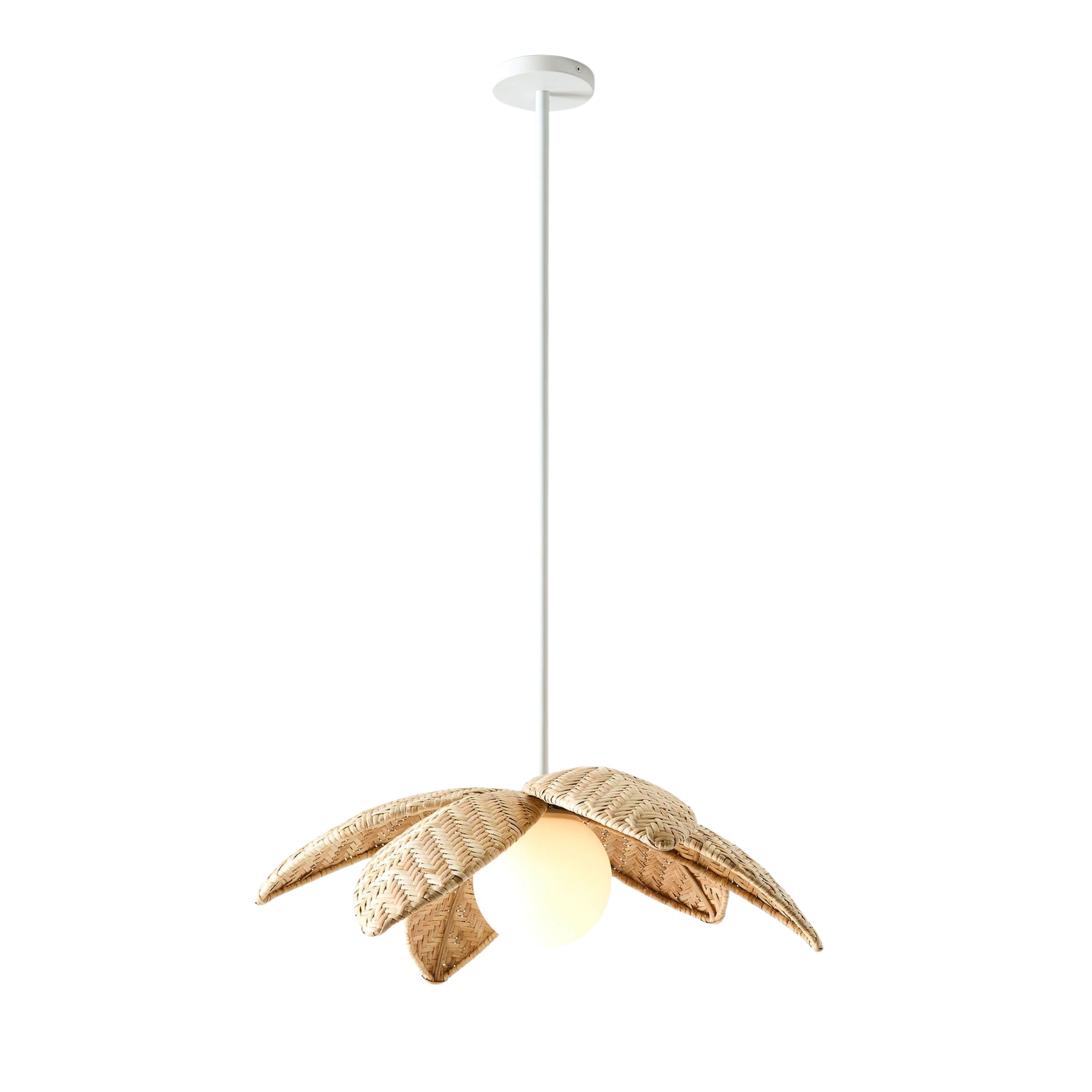 a rattan pendant light
