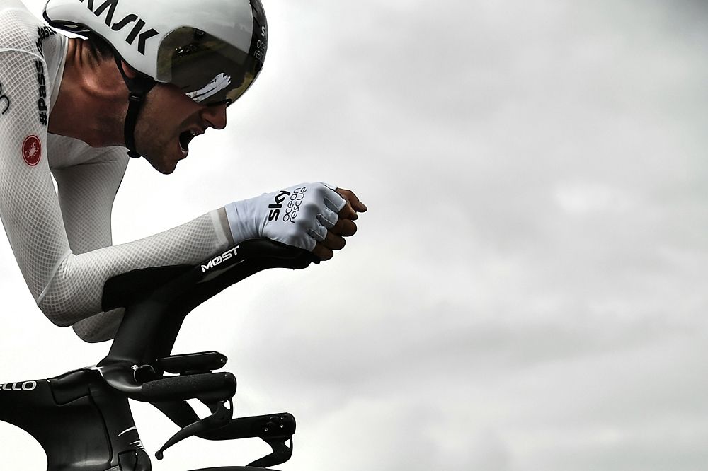 Wout Poels (Team Sky) in the Tour de France time trial