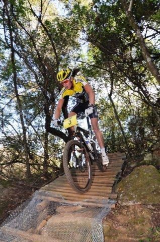 Matthys Beukes on his way to second place