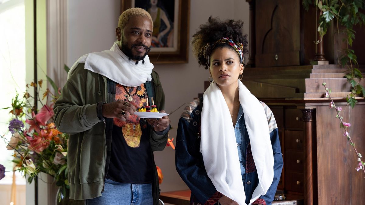 LaKeith Stanfield as Darius and Zazie Beetz as Van on Atlanta season 3