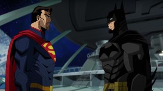 Batman and Superman in animated Injustice movie